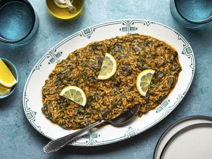 Spanakorizo (Greek Spinach and Rice)