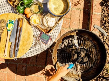 Stop Underusing Your Grill—Turn It Into an Outdoor Oven for Cornbread, Crisps, Brownies, and More
