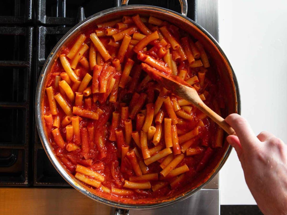 Calabrian Pasta With Spicy 'Nduja-Tomato Sauce