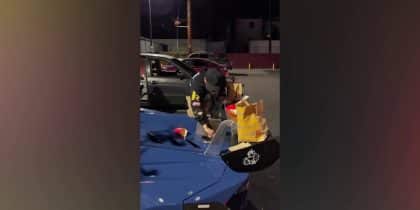 VIDEO: LA man shoots McDonald's fries from $250,000 Lamborghini