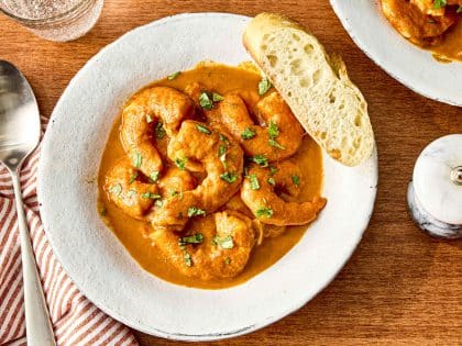 Smoky Shrimp With Chorizo-Tomato Sauce