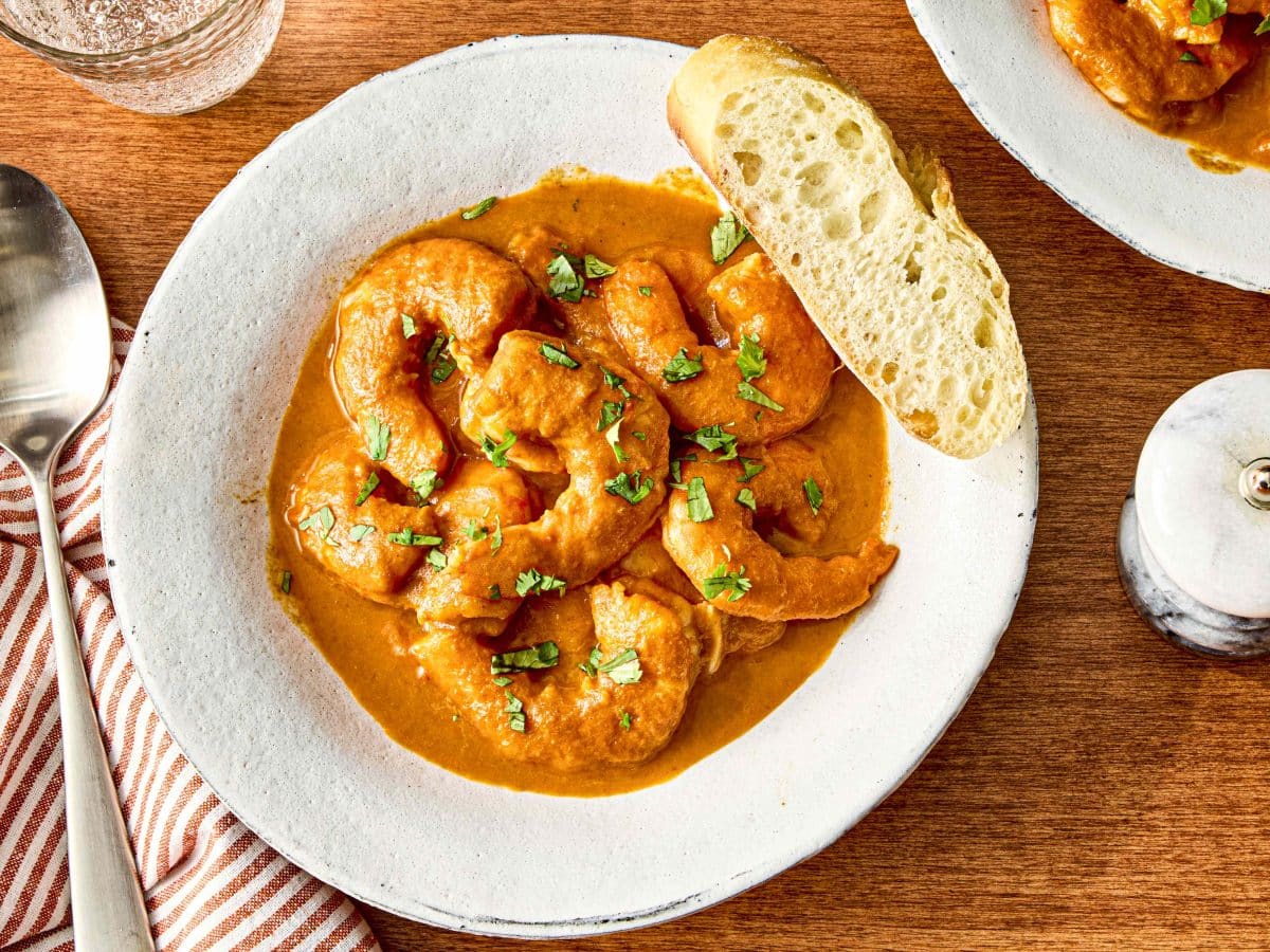 Smoky Shrimp With Chorizo-Tomato Sauce