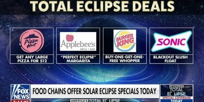 Sonic offering special slushie for solar eclipse