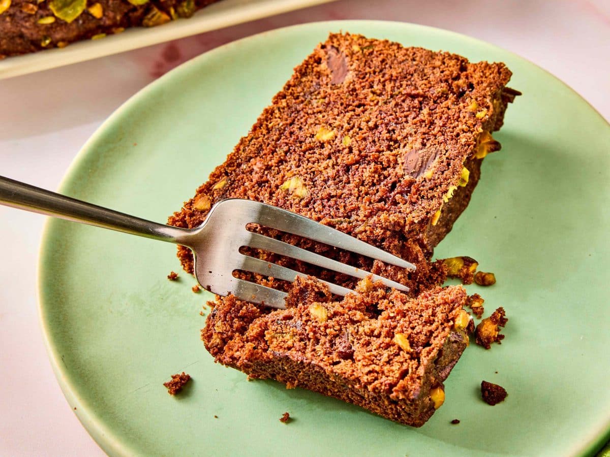 Chocolate Pistachio Zucchini Bread