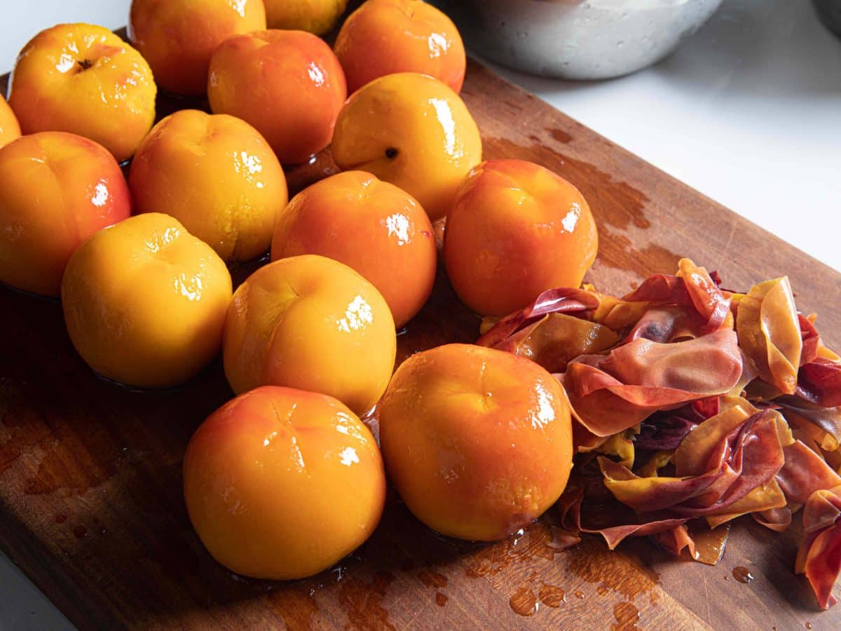The Simple Step That Makes Peach Skins Slip Right Off