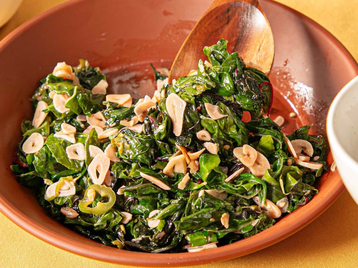 Garlicky Swiss Chard With Serrano and Lemon