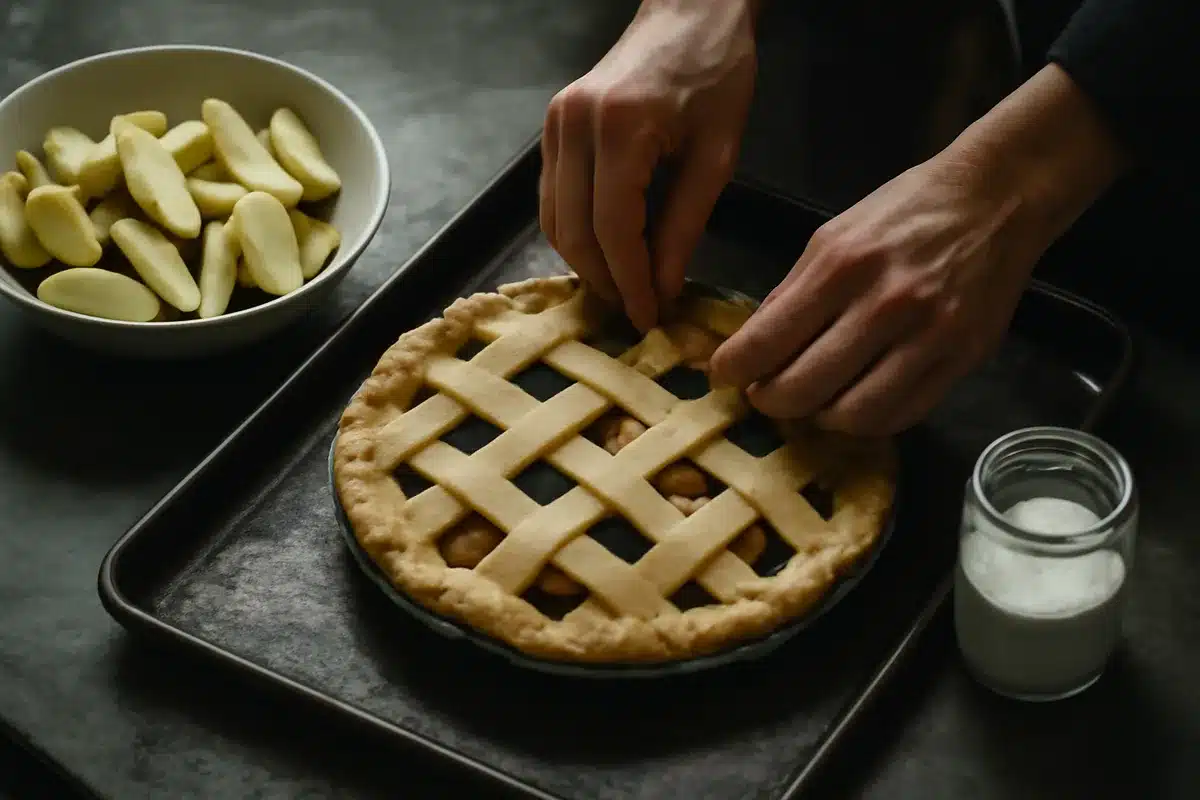 Apple pie filling that stays saucy and tender: one simple no-cook trick