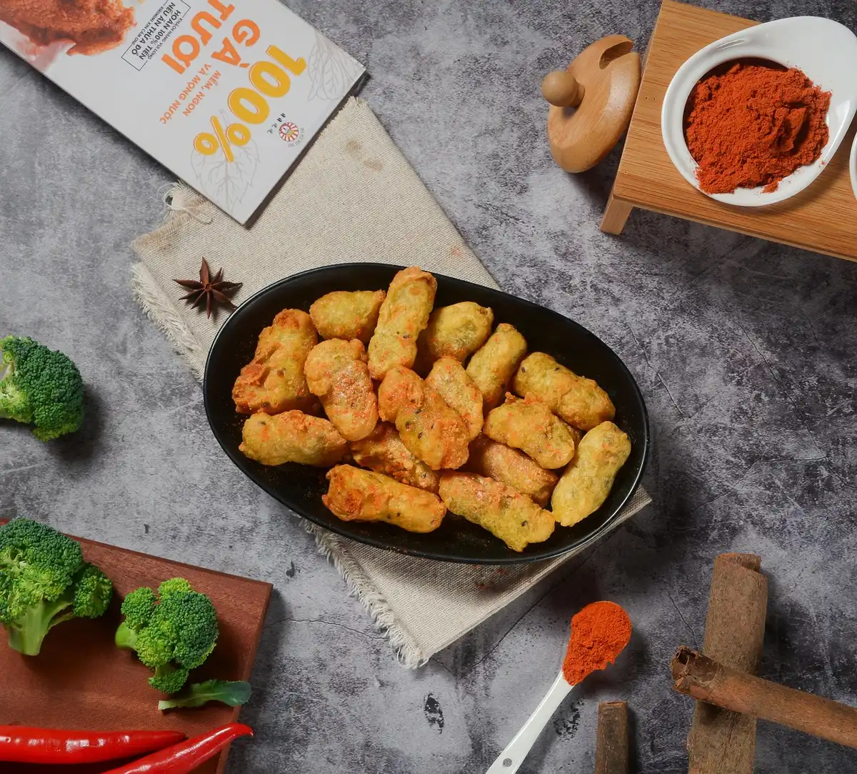 Golden roasted sweet potato wedges and creamy mashed sweet potato in a baking dish