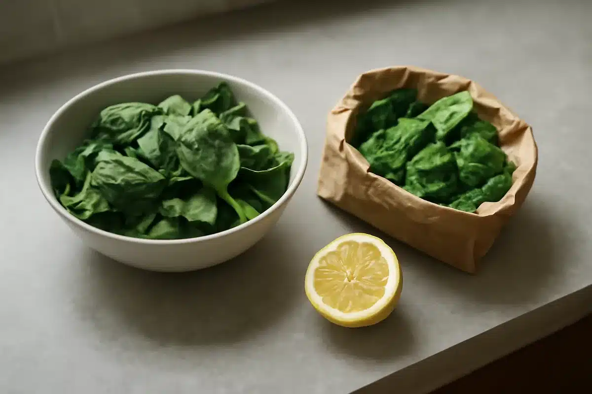 Spinach: pick bagged or loose leaves over clamshells when cooking for better flavor
